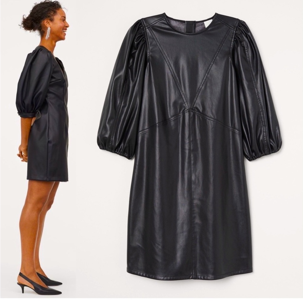 [H&M] Faux Leather Dress